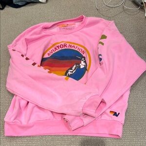 Aviator Nation Pink Sweatshirt